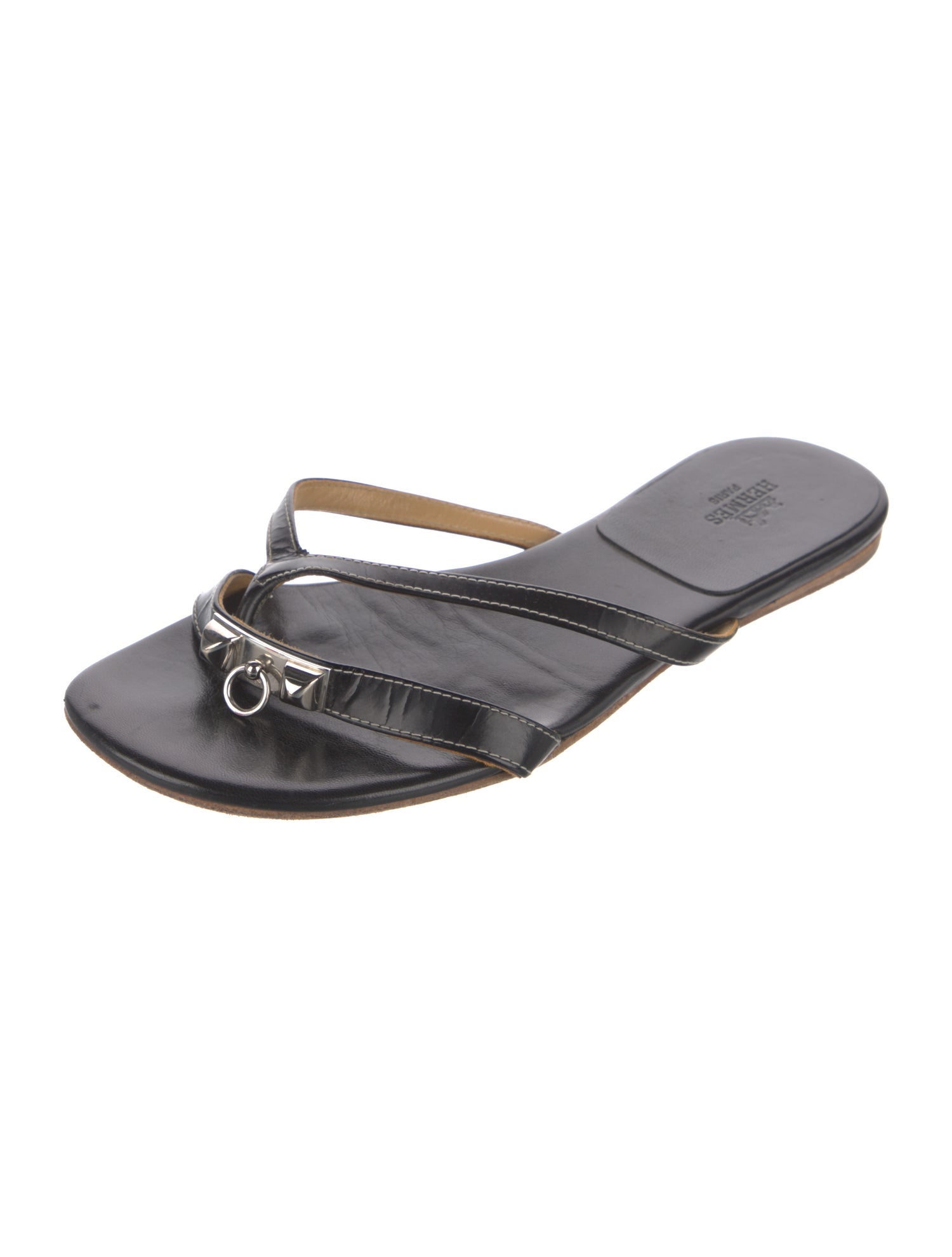 Hermès Corfou Chain-Link Accent Slides