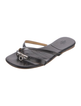 Hermès Corfou Chain-Link Accent Slides