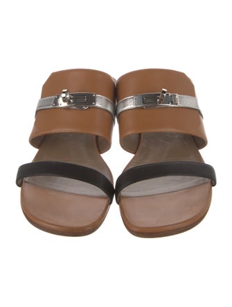 Hermès Avenue Leather Slides