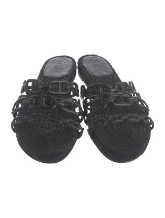 Hermès Acone Leather Slides
