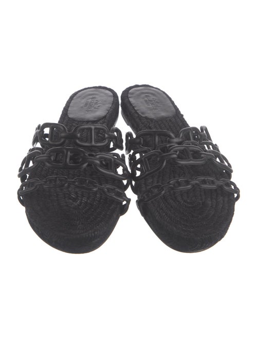 Hermès Acone Leather Slides