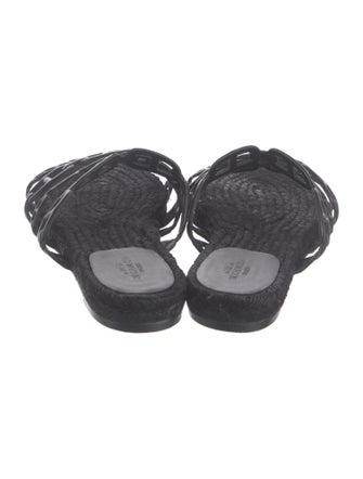 Hermès Acone Leather Slides