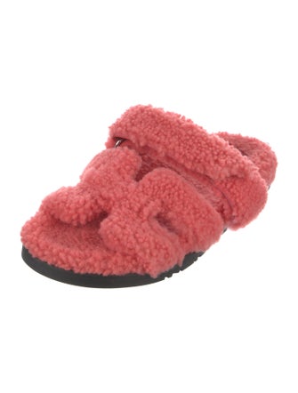 Hermès Chypre Shearling Slides