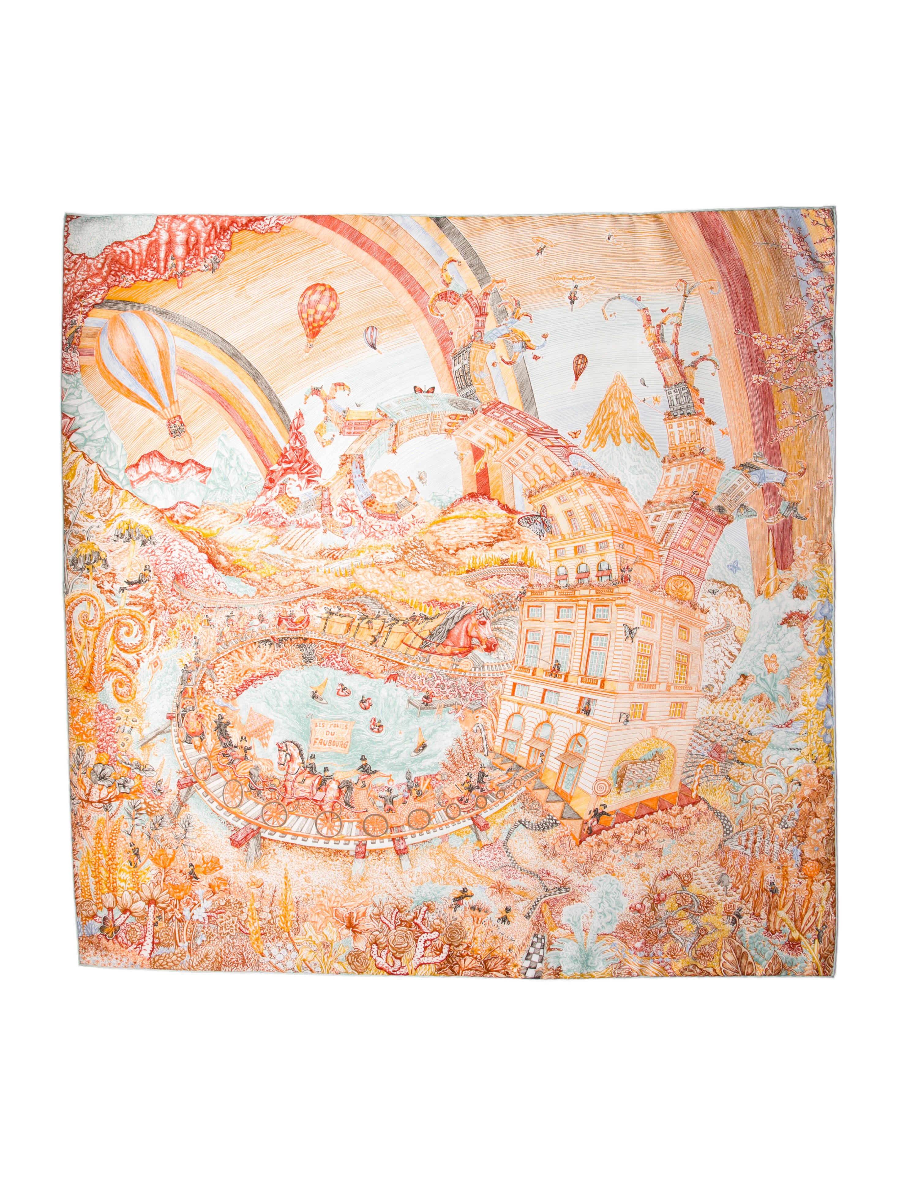 Chrome Hearts Foti Silk Scarf - Red Scarves and Shawls