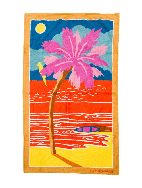Hermès Tropical Cotton Beach Towel