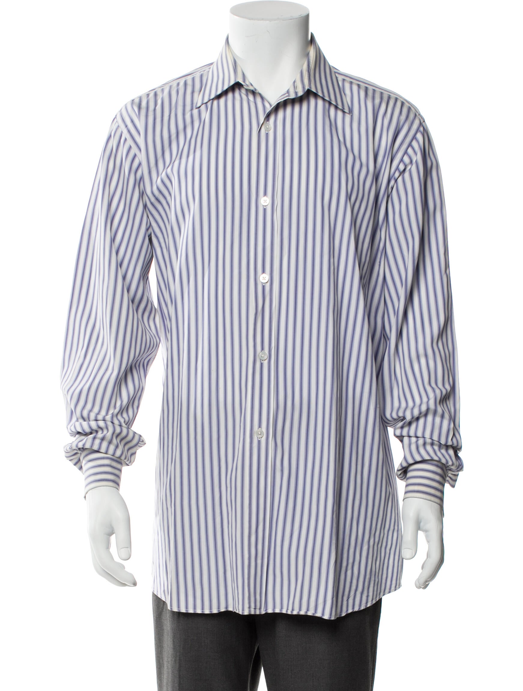 Hermès Striped Long Sleeve Shirt