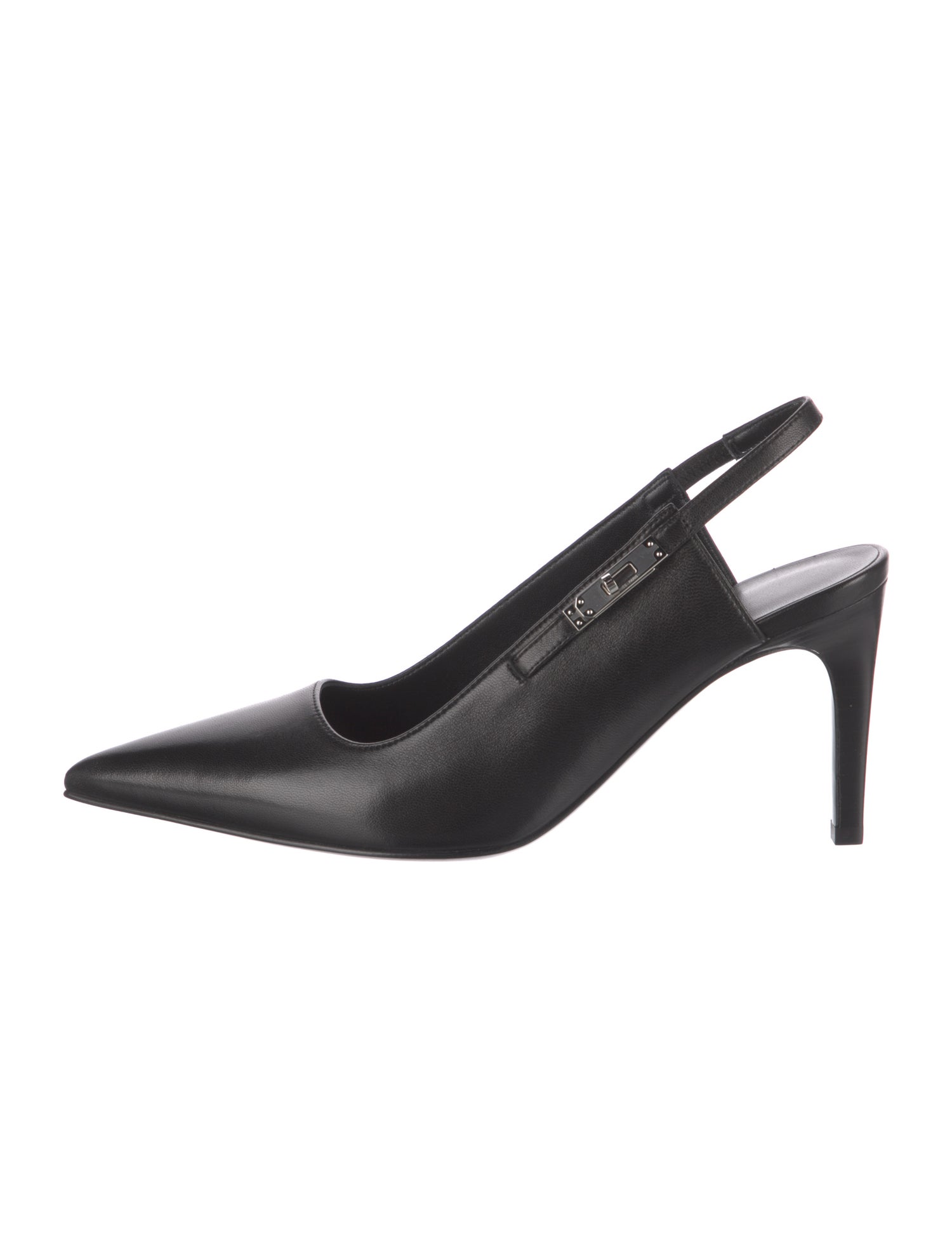 Hermès Lover 80 Leather Slingback Pumps
