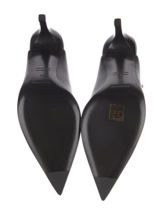 Hermès Lover 80 Leather Slingback Pumps