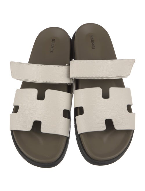 Hermès Chypre Leather Slides