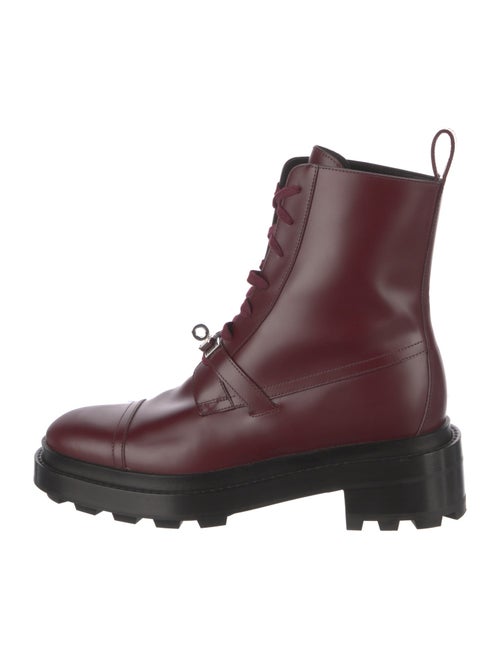 Hermès Funk Leather Combat Boots