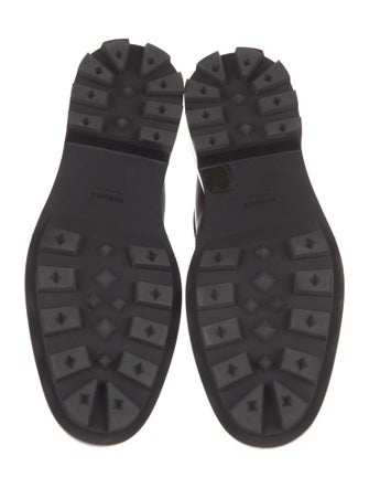 Hermès Funk Leather Combat Boots