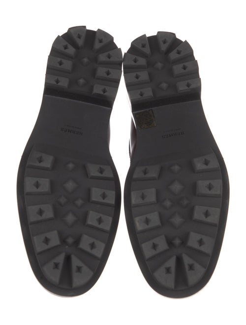 Hermès Funk Leather Combat Boots