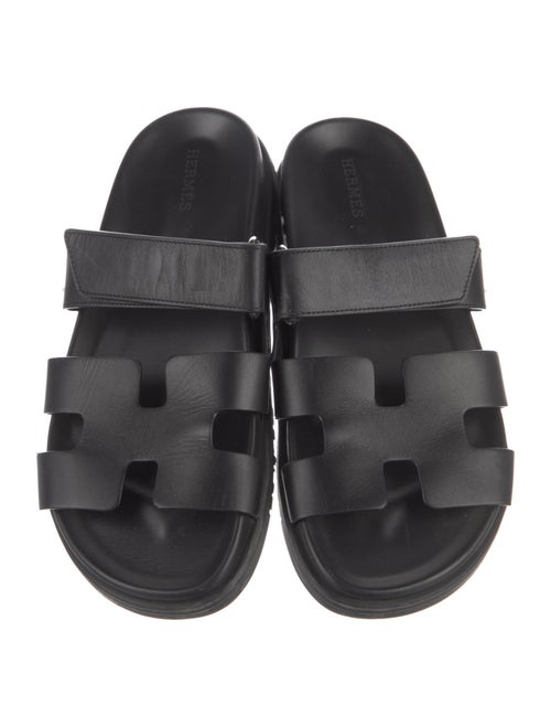 Hermès Chypre Leather Slides
