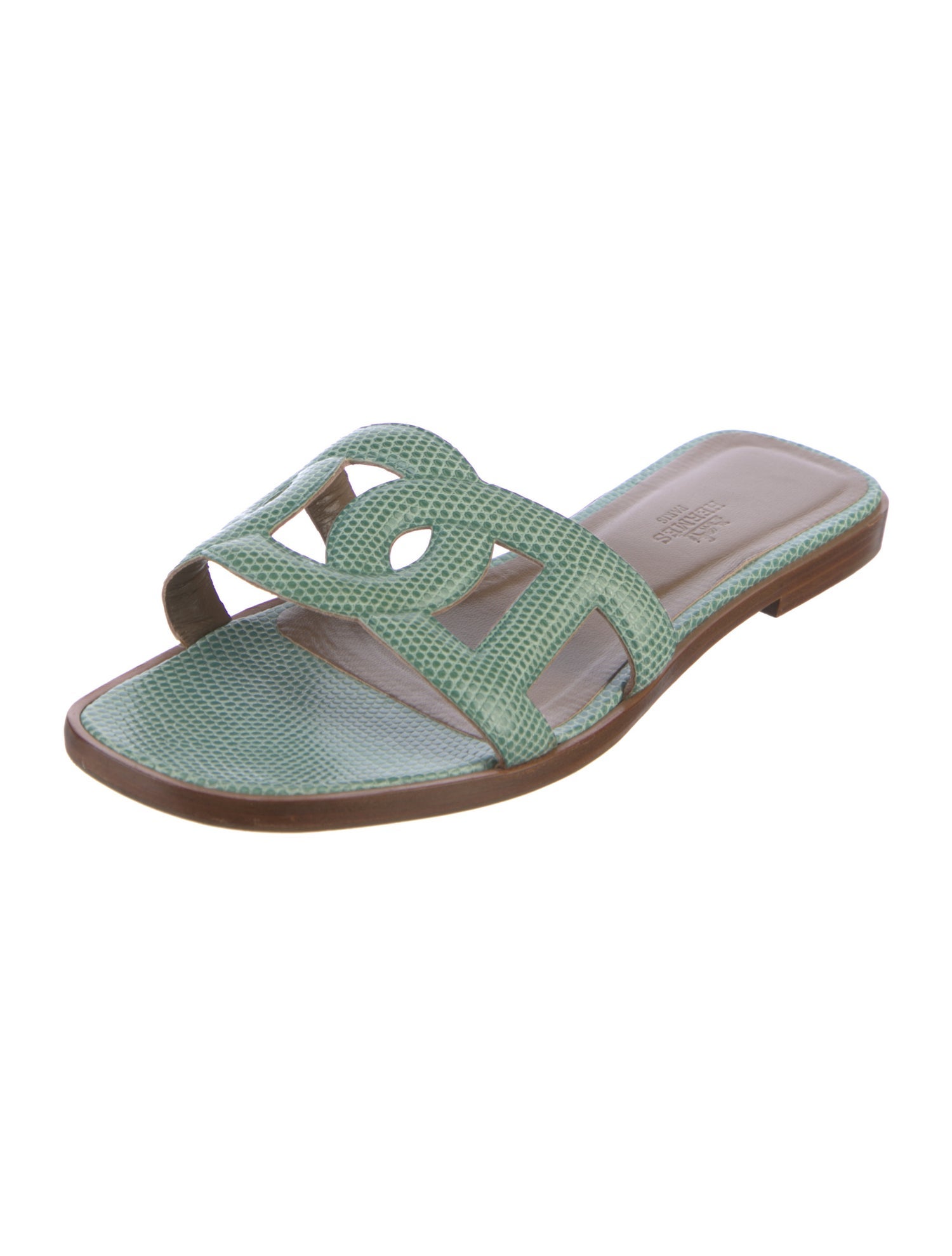 Hermès Omaha Lizard Slides