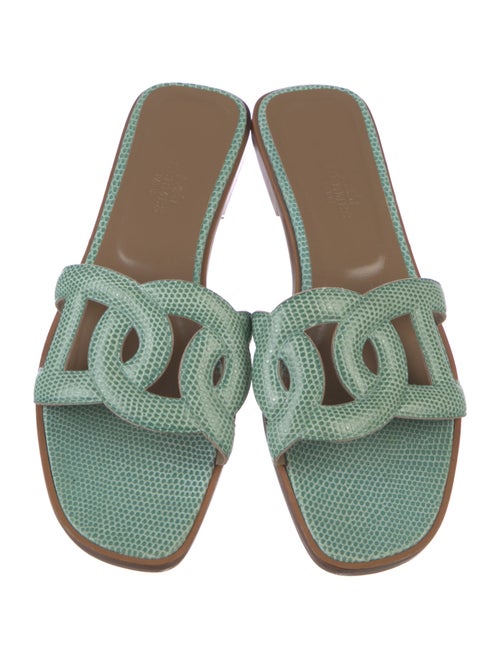 Hermès Omaha Lizard Slides