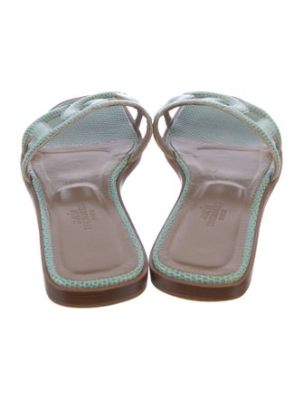 Hermès Omaha Lizard Slides