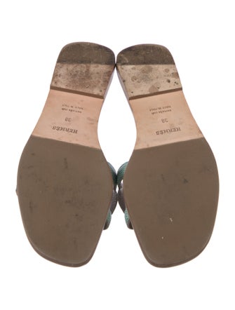 Hermès Omaha Lizard Slides