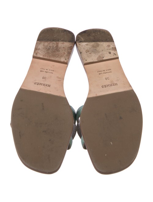 Hermès Omaha Lizard Slides