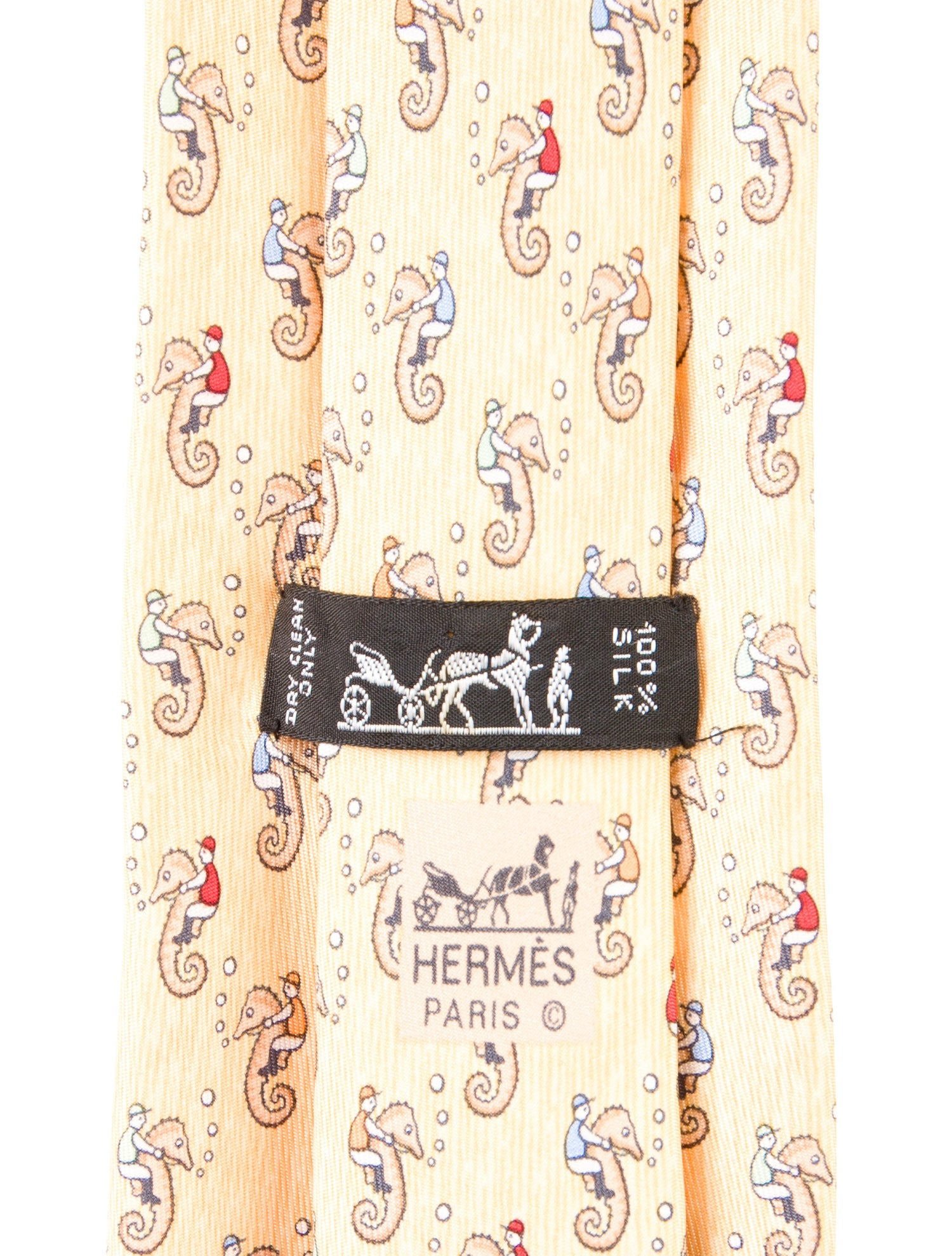 Hermès Pattern Print Silk Tie