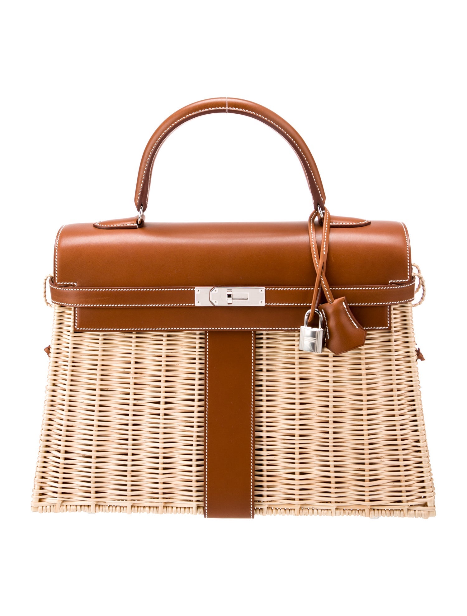 Hermès Osier Wicker and Barenia Picnic Kelly 35