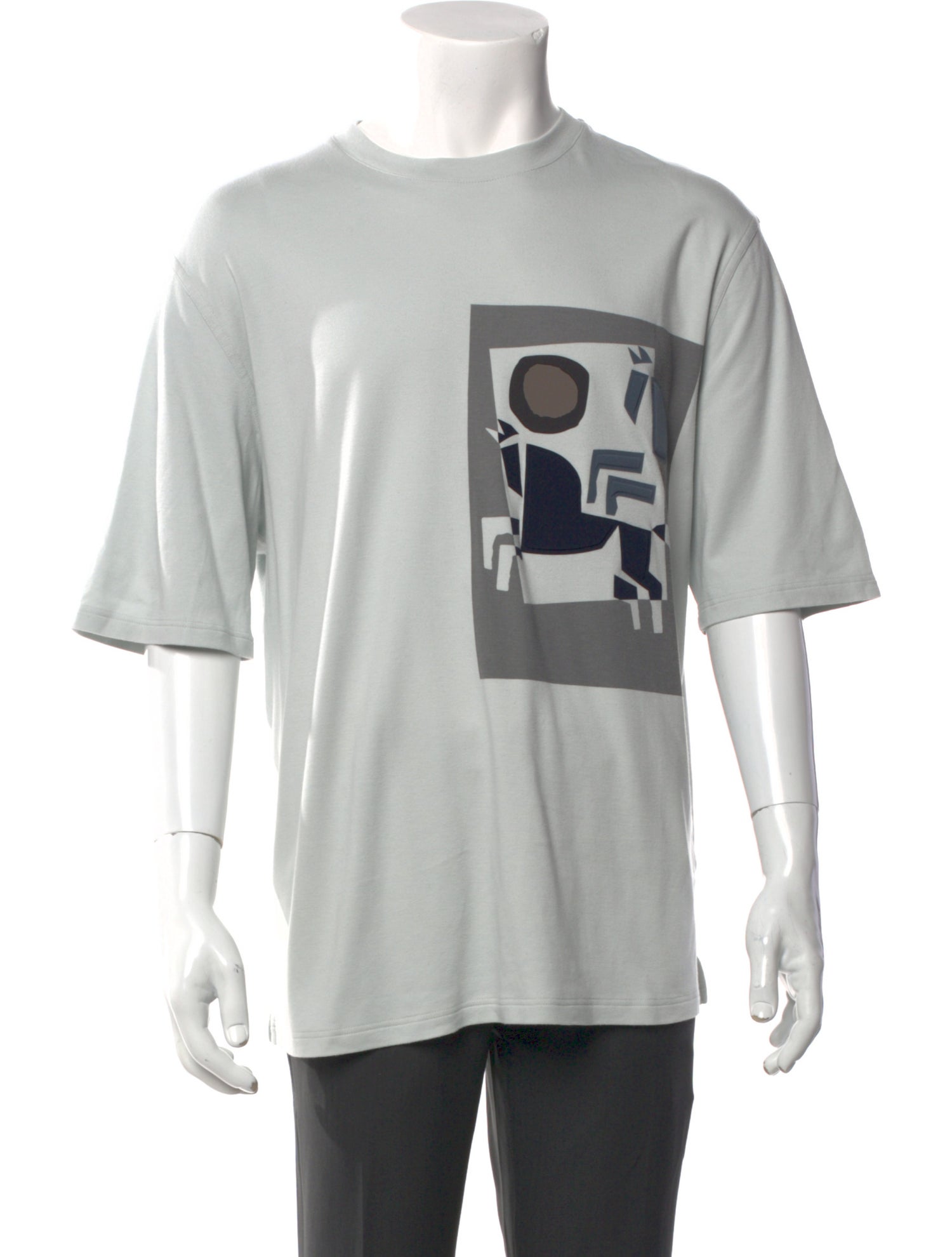 Hermès Graphic Print Crew Neck T-Shirt