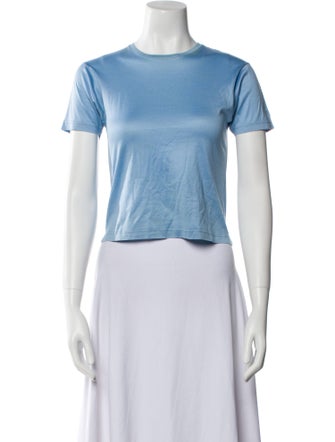 Hermès Crew Neck Short Sleeve Crop Top