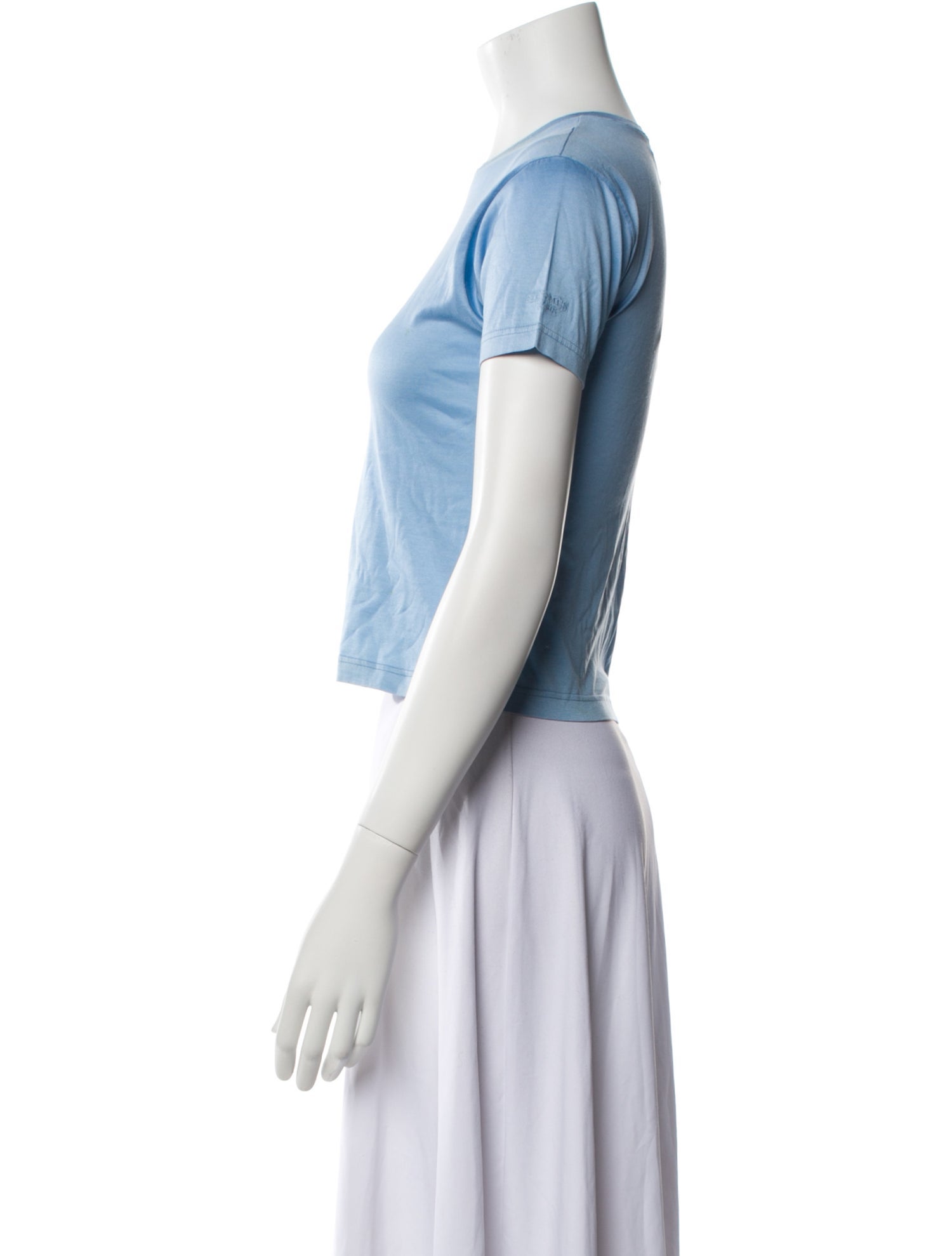 Hermès Crew Neck Short Sleeve Crop Top