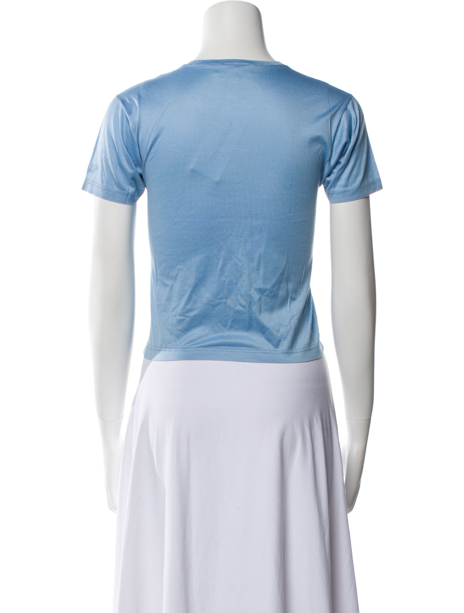 Hermès Crew Neck Short Sleeve Crop Top