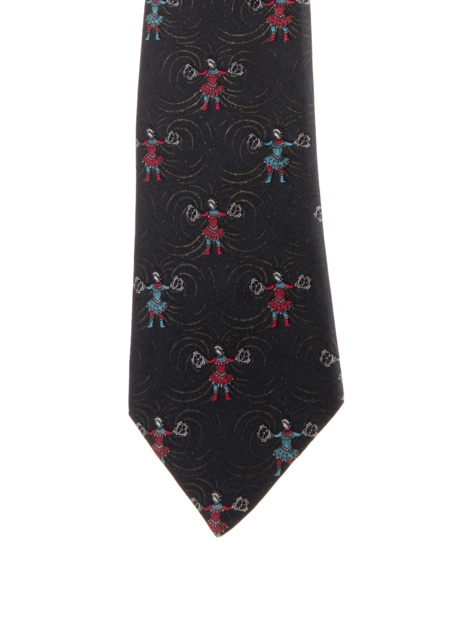 Hermès Silk Printed Tie