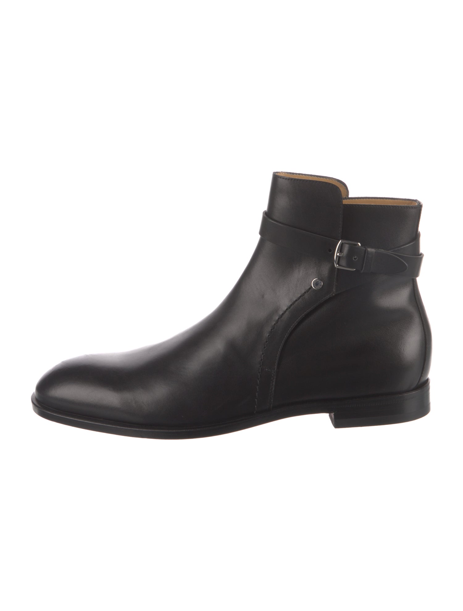 Hermès Valois Leather Moto Boots