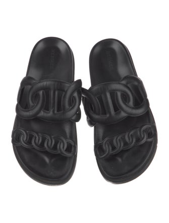 Hermès Extra Chaîne d'Ancre Insignia Slides