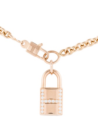 Hermès 18K Diamond Kelly Cadenas Bracelet