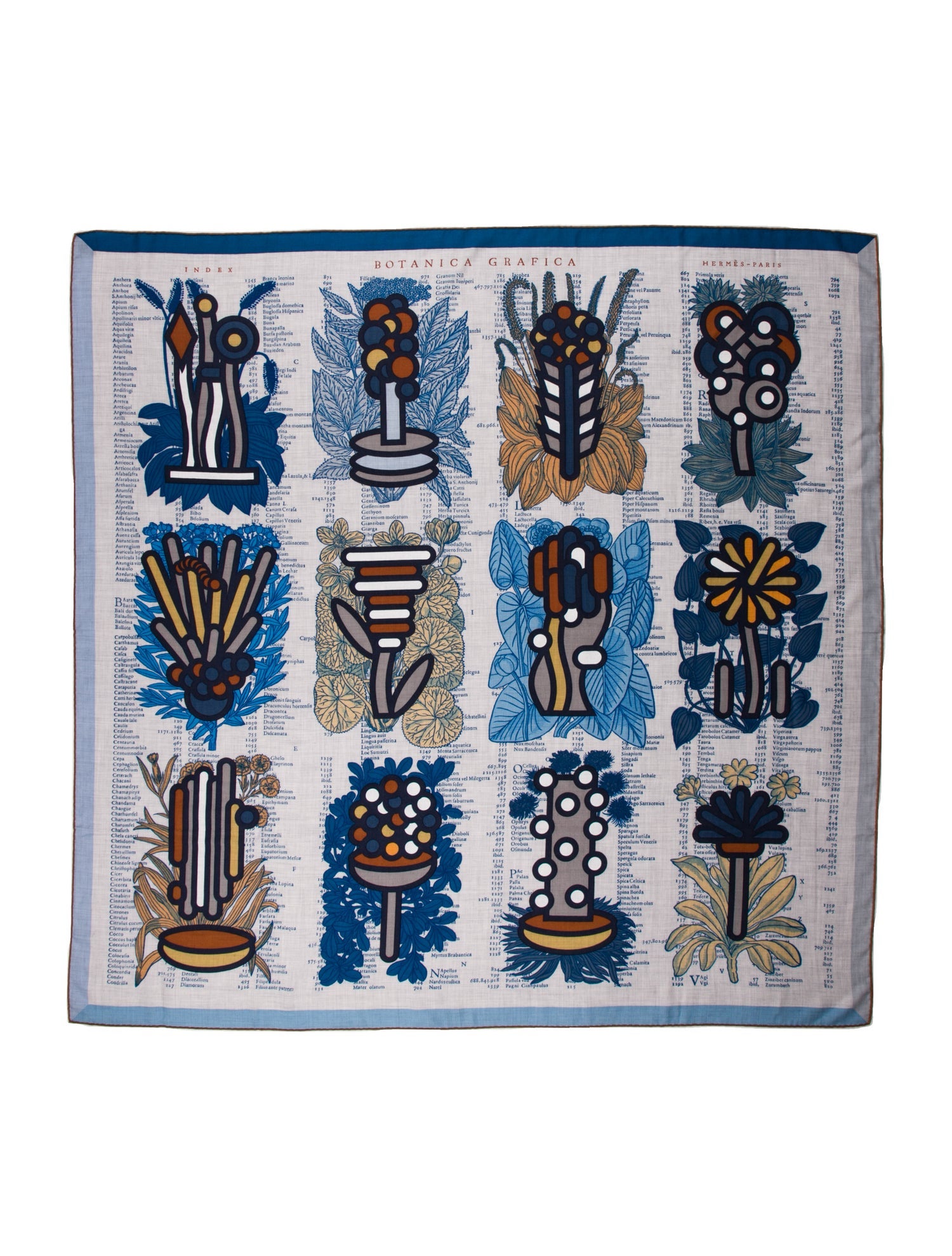 Hermès botanica grafica Cashmere Shawl