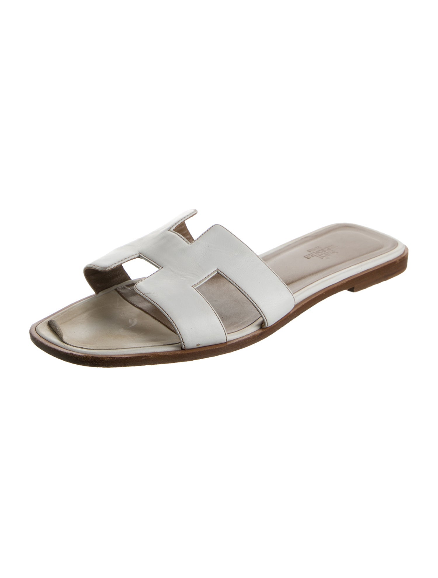 Hermès Oran Leather Slides