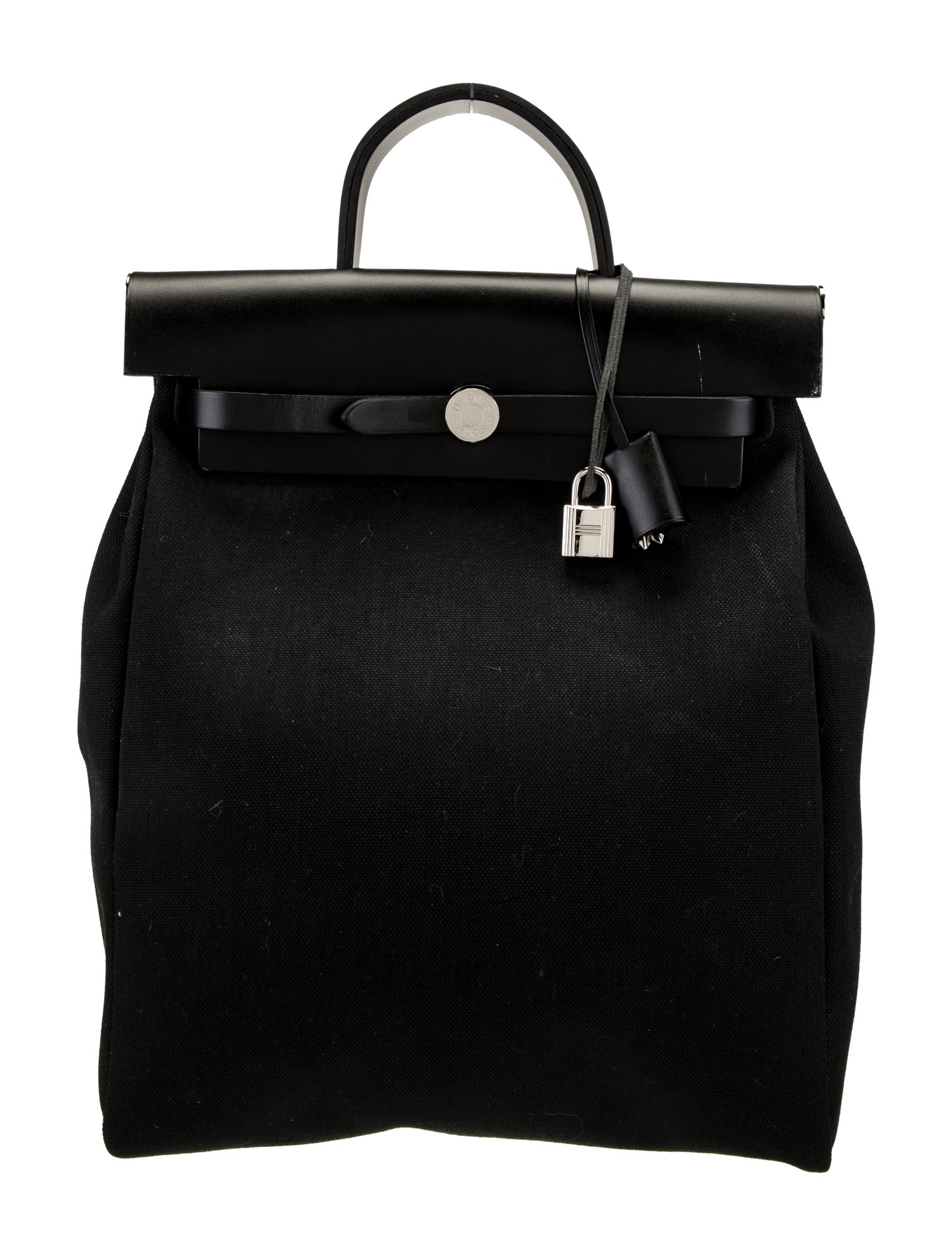 Hermès Toile Herbag A Dos Zip Backpack