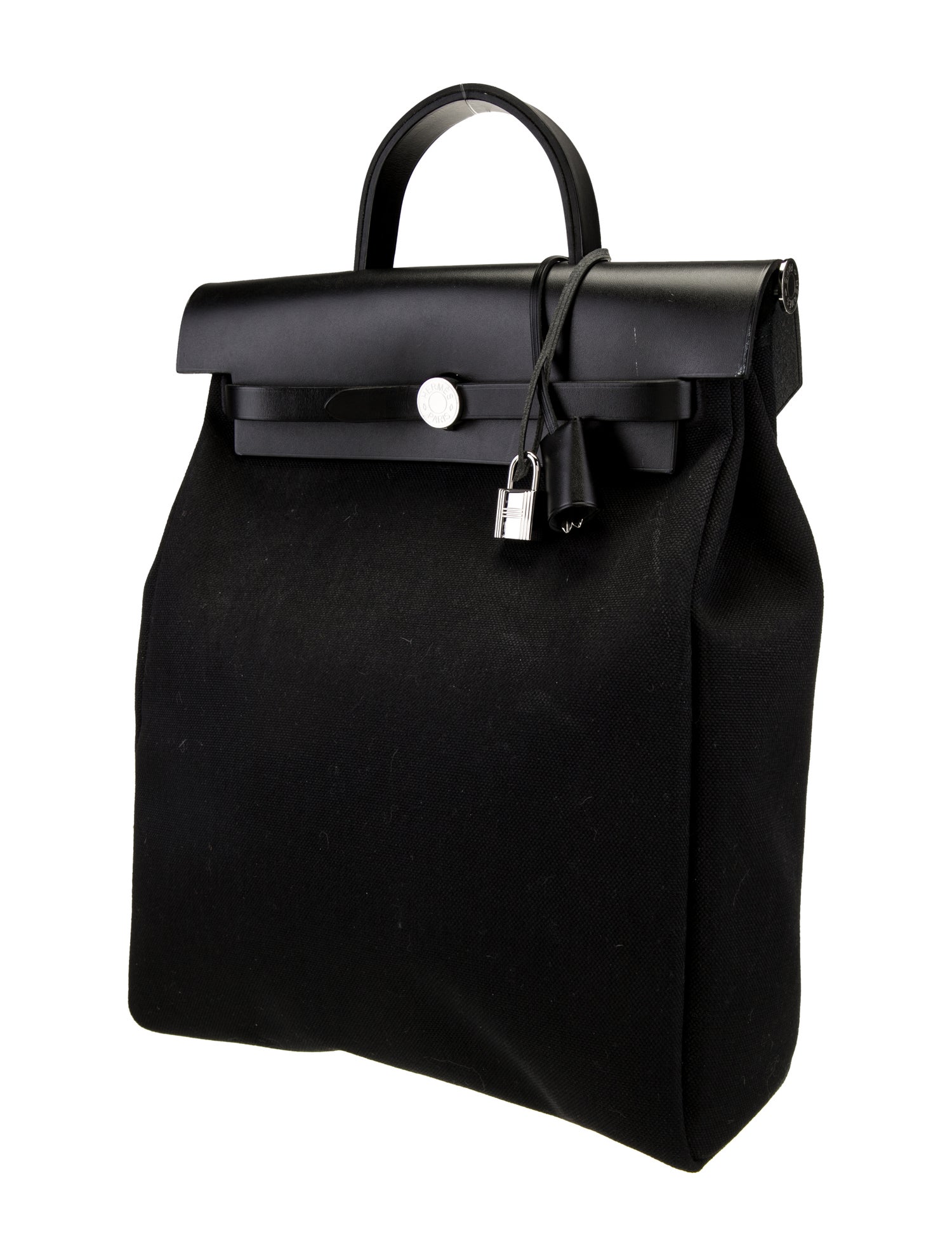 Hermès Toile Herbag A Dos Zip Backpack