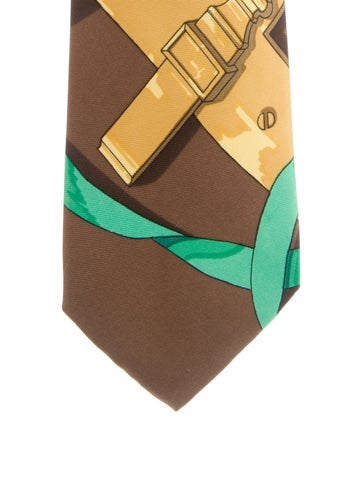 Hermès Ties Patterned silk ie