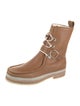 Hermès Leather Lace-Up Boots