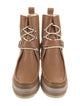 Hermès Leather Lace-Up Boots