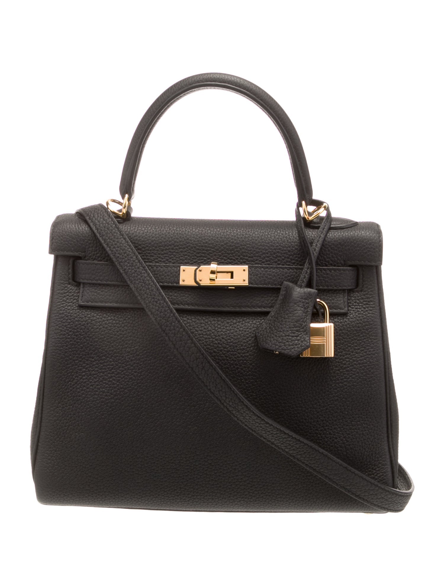 洗練された遊び心を演出 HERMES Sac clochette ハンドバッグ Hermès Epsom Verso Clochette Lock & Key Set - Black Bag