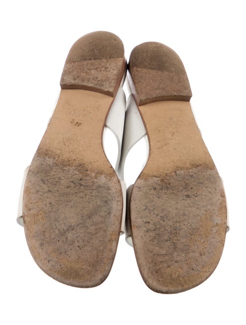 Hermès Devise Leather Slides