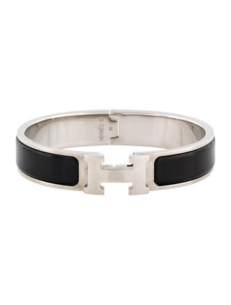Hermès Enamel Clic H Bangle Bracelet