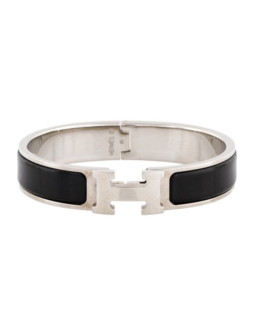 Hermès Enamel Clic H Bangle Bracelet