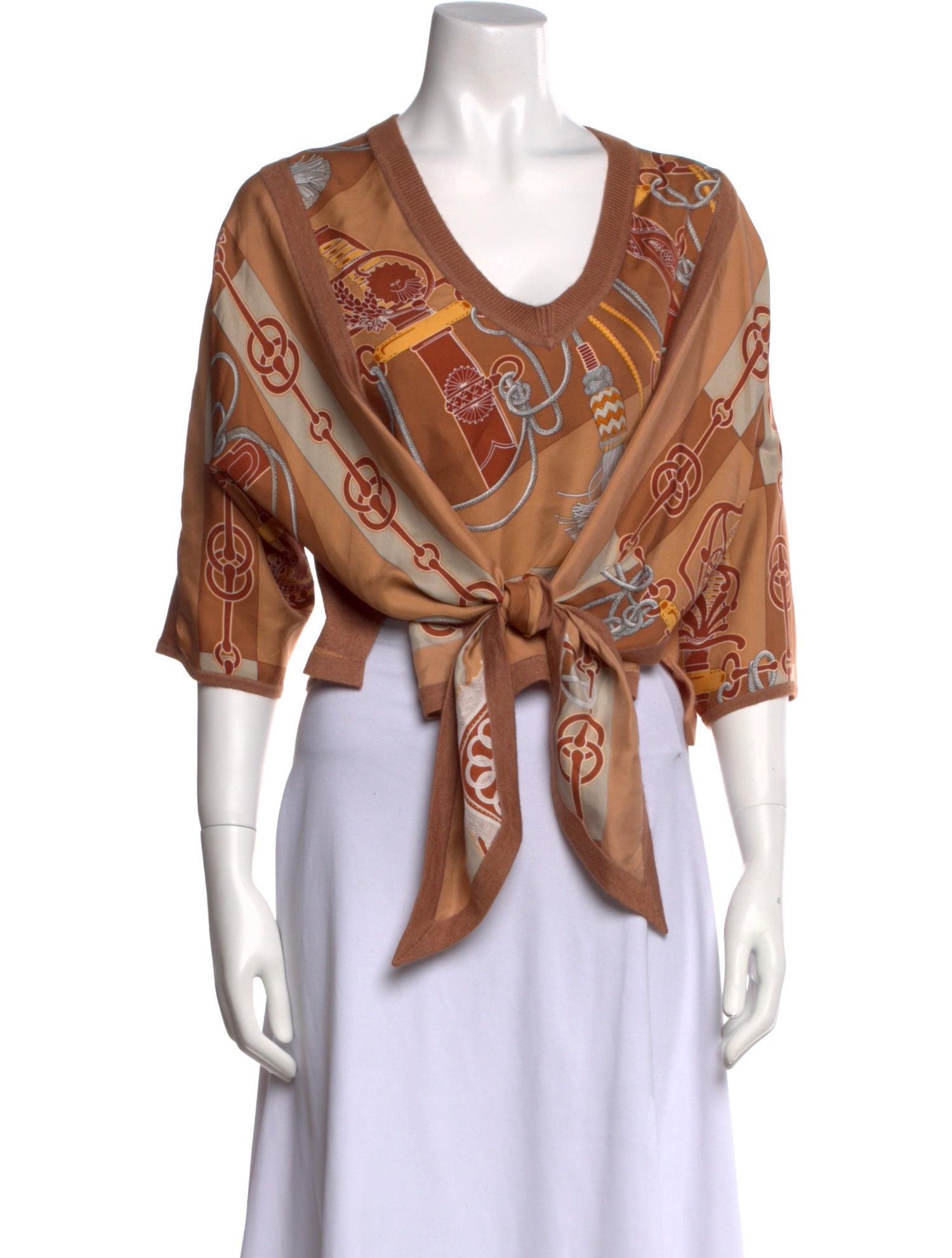 Hermès Silk Printed Sweater