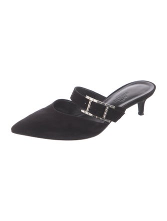 Hermès Blink Suede Mules