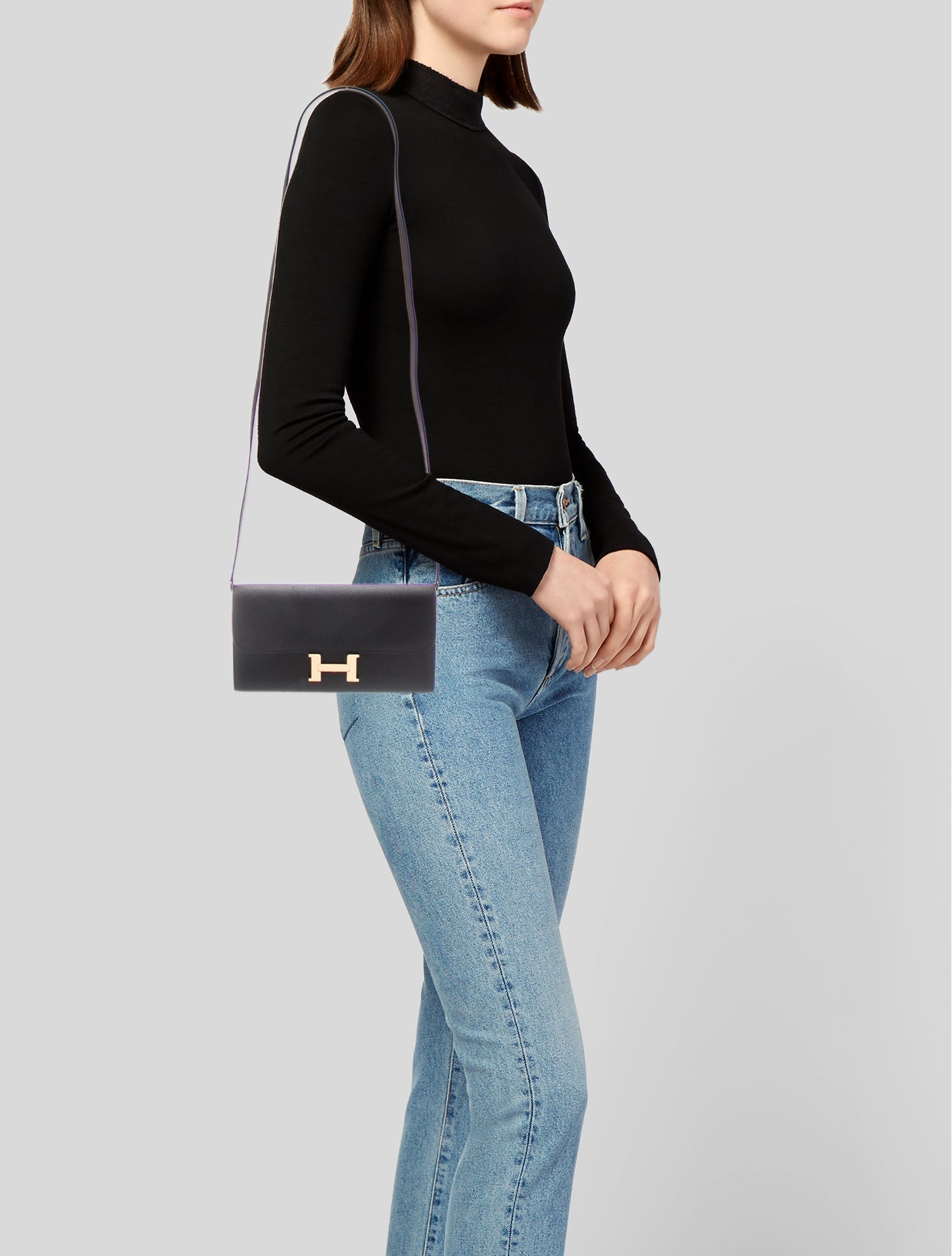 Hermès Epsom Constance to Go Wallet on Strap