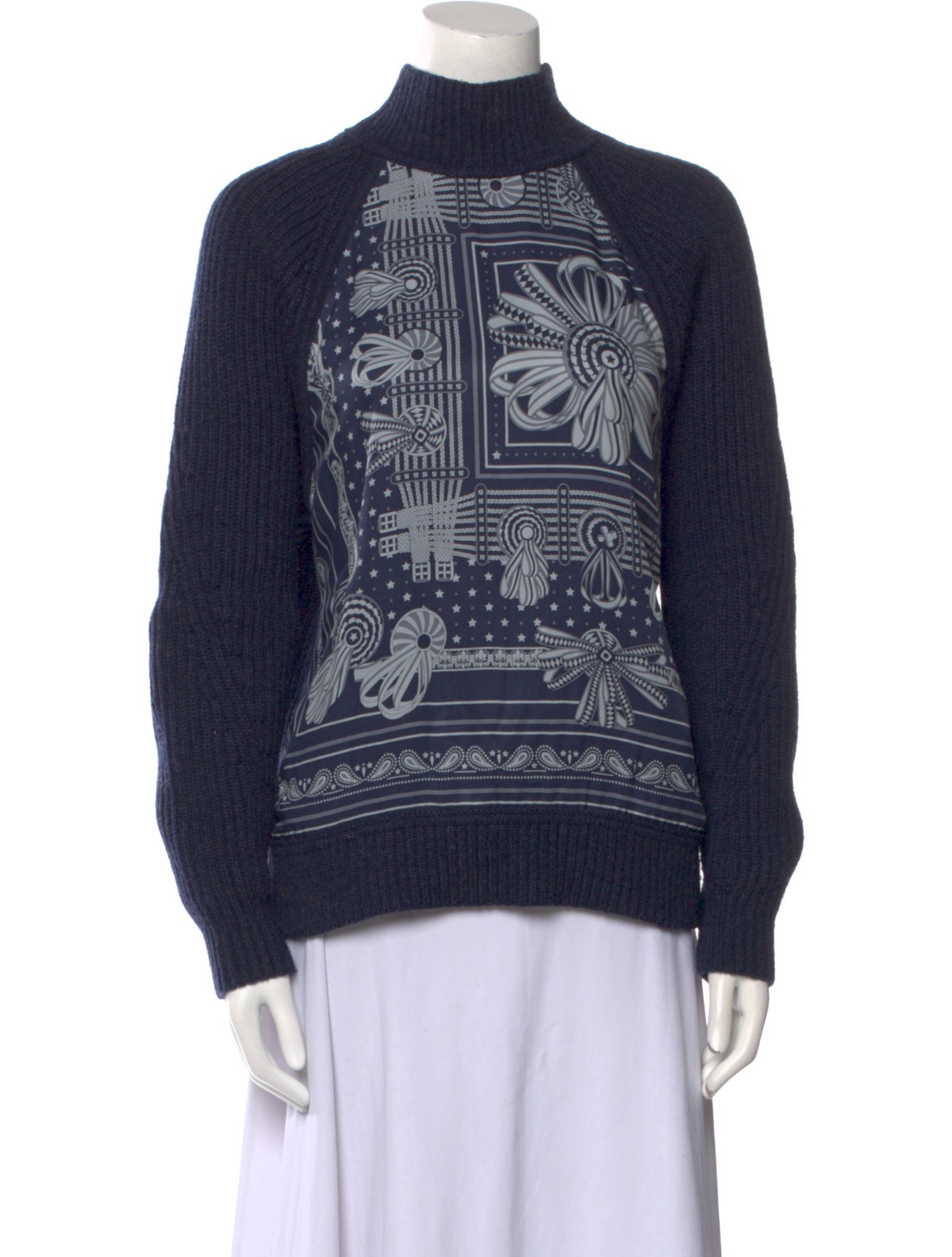 Hermès Silk Printed Sweater