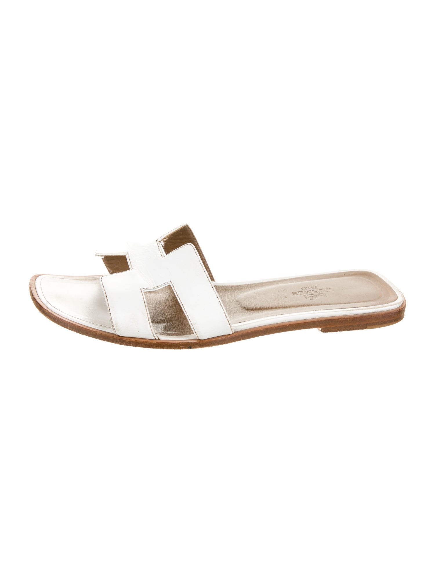 Hermès Oran Leather Slides