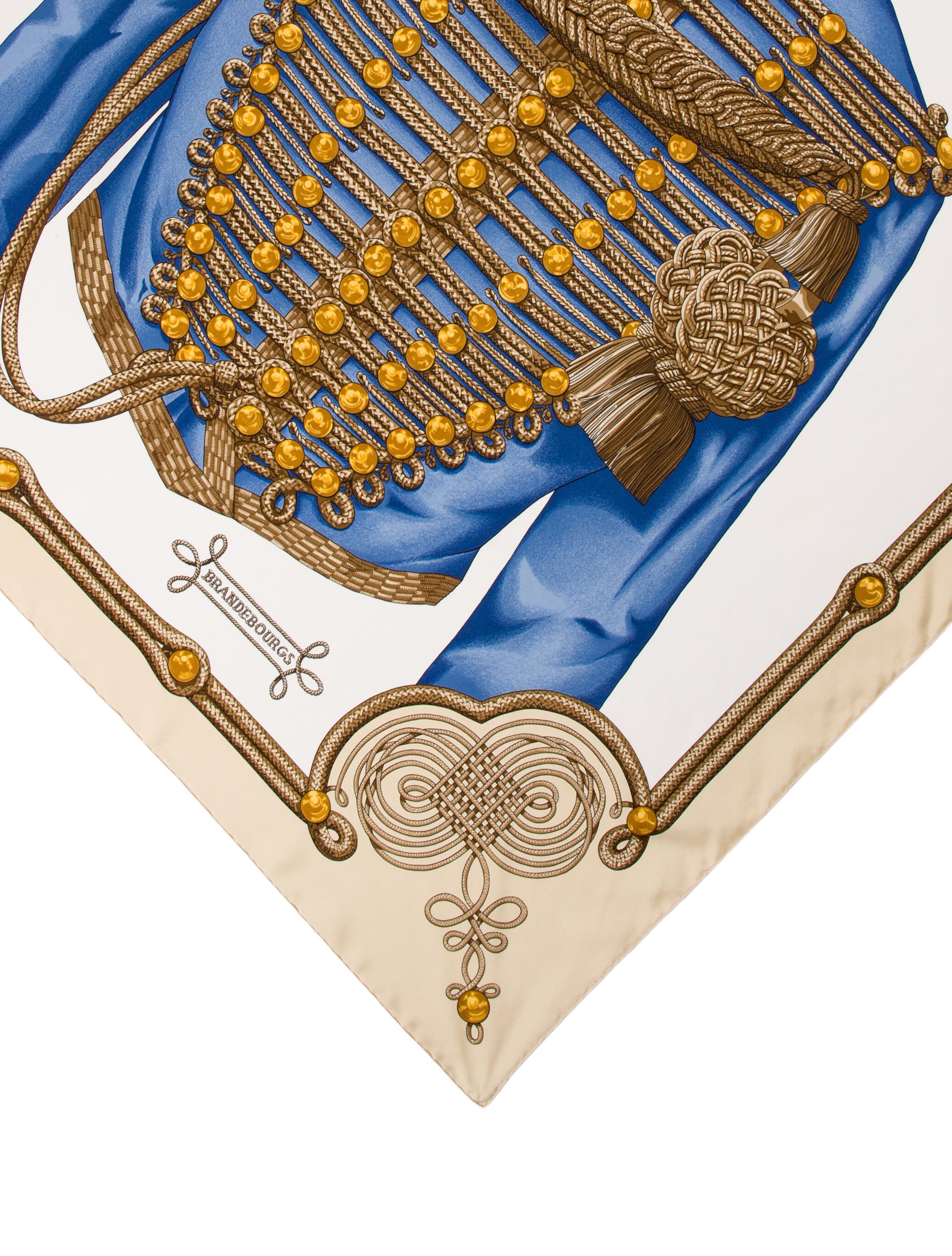 Hermès Brandebourgs Silk Scarf