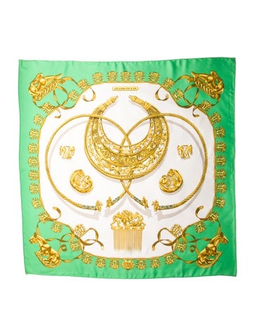 Hermès Scarves and Shawls Les Cavaliers d'Or Silk Scarf 90cm
